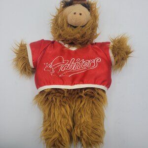 1988 Burger King Alf Baseball Player Orbiters 11in Plush Hand Puppet